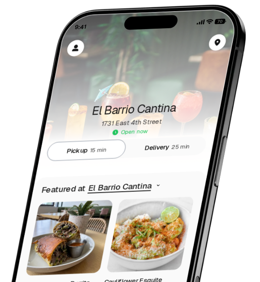 El Barrio Cantina app preview