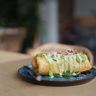 Chicken Tinga Chimichanga